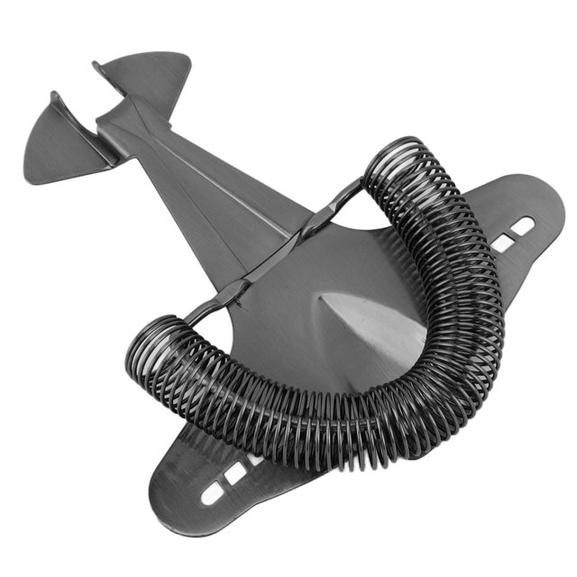 Passoire à Cocktail, Passoire de Bar Professionnelle en Acier Inoxydable, Outil de Filtration pour Boissons Hawthorne, Passoire à Cocktail Avion de Chasse