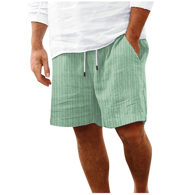 Diufon Men's Athletic Shorts Drawstring Waisted Outdoor Sport Shorts Spring Summer Hiking Shorts with Pockets