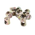 thumbnail image 1 of Unique Bargains 10 Pcs 4.5 x 10mm Slotted Cross Dowel Barrel Bolt Nuts, 1 of 1