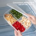thumbnail image 4 of Vrorvz Removable Compartment Food Storage Container with Lid Snack Organizer for Refrigerator Kitchen Pantry and Office Multi Purpose Portable Lunch Box Vegetable Tray, 4 of 8