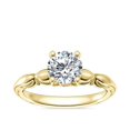 thumbnail image 1 of 1.15 Carat Excellent Round Shape Genuine Diamond Latest Design Solitaire Engagement Ring for Ladies Solid 18K Yellow Gold Size 7.5, 1 of 8