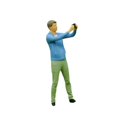 thumbnail image 3 of Xuanheng 1:64 Figure Taking Picture Scene for Micro Landscape Layout Architecture Model Male, 3 of 8