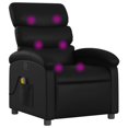 thumbnail image 1 of vidaXL Fauteuil Inclinable de Massage en Similicuir Noir, 1 of 5