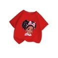 thumbnail image 3 of PMVFHDE Hauts d'Été pour Filles Hauts pour Fille Hauts d'Été pour Fille T-Shirts d'Été Tendance pour Fille T-Shirts Graphiques pour Filles T-Shirts Graphiques pour Enfant T-Shirt Graphique à Col Rond à Manches Courtes pour Fille T-Shirt d'Été Rouge, 13-14 Ans, 3 of 5