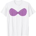 thumbnail image 1 of Soutien-gorge Coquillage Violet Sirène T-Shirt Graphique - comme sur L'Image - L, 1 of 2