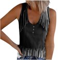 thumbnail image 1 of Plebaso Womens Print Tank Tops Ribbed Sleeveless Casual Tops Button up V Neck Slim Knit Tees for Women, 1 of 5