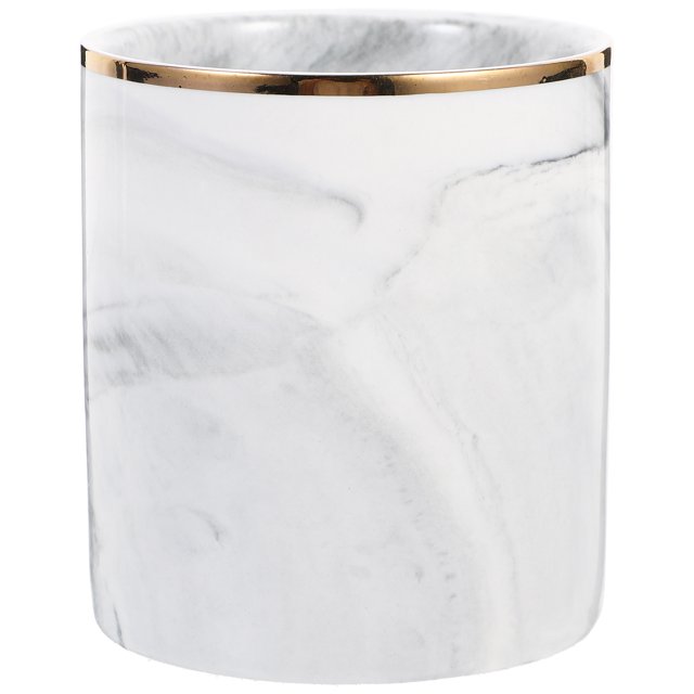 Tabletop Pen Holder Marble Pen Container Makeup Brush Organizer Stationery Storage Holder