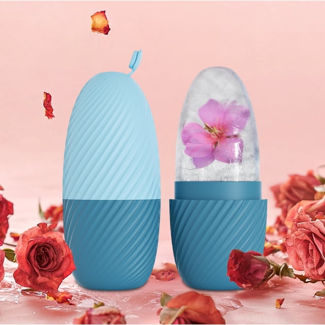 Moules à Glace en Silicone Réutilisables pour Massage Rouleau Facial à Glace Visage et Yeux Rouleau à Glace Beauté Faciale Outils de Soins pour Rouleau à Glace