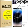 thumbnail image 1 of Lot de 3 Protecteurs d'Écran 14 Pro Max, Films pour Téléphone en Verre Trempé iPhone 14 Pro Max, 1 of 7