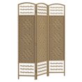 thumbnail image 1 of HOMCOM 5.6ft Folding Room Divider, Freestanding Privacy Screen for Bedroom, 1 of 10