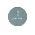 thumbnail image 2 of Linden Porcelain 4 Piece Coaster Set with Blue Finish, Assorted Sayings, 2 of 7