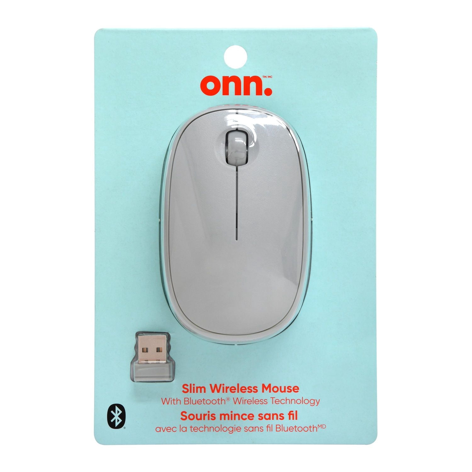 Souris mince sans fil avec technologie sans fil Bluetooth de onn.