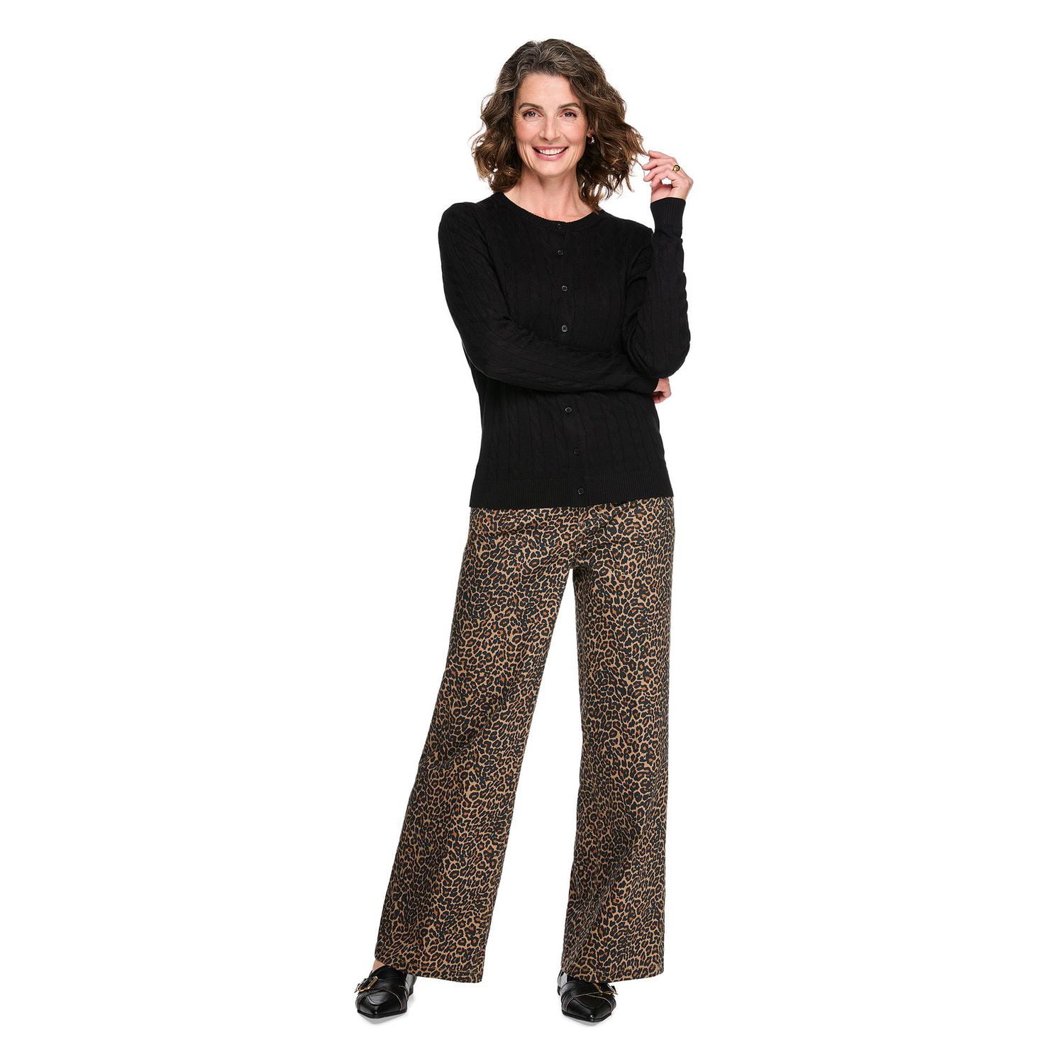 Iyla Women's Printed Wide Leg Jean