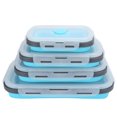 thumbnail image 2 of Silicone Lunch Box, Food Storage Container, Non- Tasteless Easy To Clean Bento Box, For Refrigerators Women Microwave Ovens Dishwashers, 2 of 8