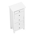 thumbnail image 4 of Commode Miniature, Blanche Robuste 5 Tiroirs Imitation Bois 1:12 pour Décoration de Salon, 4 of 8