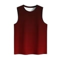 thumbnail image 4 of BVOFAR Débardeurs Dégradés pour Femmes Été Décontractés Coupe Ample Chemises Grande Taille Col Rond Sans Manches Blouses Coupe Ajustée Débardeurs de Sortie, 4 of 4