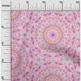 thumbnail image 2 of oneOone Polyester Spandex Purple Fabric Mandala Sewing Craft Projects Fabric Prints By Yard 56 Inch Wide, 2 of 5