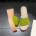 thumbnail image 4 of RKSTN Sandals for Women Wedge Sandals Fashion Open Toe Platform Sandals Soft Comfortable Sandals, 4 of 4