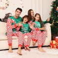 thumbnail image 4 of Pyjamas de Noël à Manches Longues Lavables à Séchage Rapide Imprimé de Bande Dessinée Famille Loungewear, 4 of 8