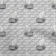 thumbnail image 1 of oneOone Cotton Poplin Light Gray Fabric Animal Cat With Text Texture Sewing Material Print Fabric By The Yard 42 Inch Wide, 1 of 4