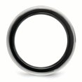 thumbnail image 2 of Edward Mirell Black Ti & Titanium Polished Grooved Ring Size 8, 2 of 4