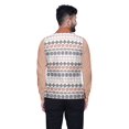 thumbnail image 3 of Atasi Geometric Printed Wedding Jackets For Men Nehru Jacket Waist Coat For Wedding & Festive Season-Small, 3 of 4