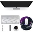 thumbnail image 2 of Ergonomic with Wrist Rest Support, Gel s with Non-Slip Rubber Base Memory Foam Mousepad, Mouse Wrist Rest Pad for Laptop Computer Home Office Working Pain Relief, Wood Art, 2 of 7
