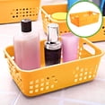 thumbnail image 1 of PRETXORVE Small Desktop Storage Basket European Blue Remote Control Storage Household Drains Basket, 1 of 6
