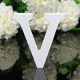 thumbnail image 3 of Agiferg Wood Wooden Letters White Alphabet Wedding Birthday Party Home Decorations V, 3 of 3