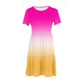 thumbnail image 4 of Amzcrzy Robes pour Femmes Robes Décontractées pour Femmes Robes d'Été Décontractées à Manches Courtes Robe T-Shirt à Étages Mini Robes avec Poches Robes Décontractées pour Femmes, 4 of 5