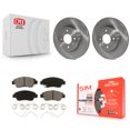 thumbnail image 1 of Transit Auto Front Disc Brake Rotors and Semi-Metallic Pads Kit for Car 2015-2020 Honda Fit K8S-100650, 1 of 11