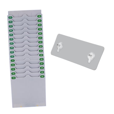 HILABEE Expand Time Card Holder Expanding Time Card Rack for Office Workshop Factory 30 Slots