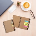 thumbnail image 4 of Fwttom Paper Notebook, Notebook with Pen Attached Writing Pad Memo Notepad for Office Home School Journal Planner Stickys Notes Singles 10Ml, 4 of 6