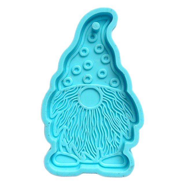 Techinal DIY Nain Poupée en Forme de Porte-Clés Époxy Résine Moule Boucles d'Oreilles Pendentif Moule en Silicone