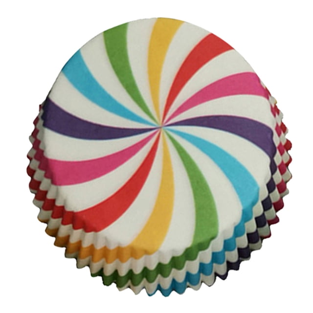 100 Pcs Caissettes en Papier Colorées pour Gâteaux Cupcakes, Moules, Moules à Muffins, Moules de Cuisson, Fête A