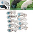 thumbnail image 3 of jinwen Housse de Protection Imperméable pour Club de Golf en PU, Tête Universelle, Blanc, 3 of 9