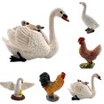 thumbnail image 4 of Lifelike Cute Chicken Duck Goose Model Kids Children PVC Plastic Biological Toy Home Decoration Gift, 4 of 9