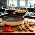 thumbnail image 4 of Starfrit The Rock Classic Non-Stick 11-inch Fry Pan - Durable Forged Aluminum - Oven Safe - Easy to Clean - Copper, 4 of 4