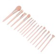 thumbnail image 3 of Eyeshadow Brush Kit, 15pcs Wood Handle Makeup Brush Kit  For Outdoor, 3 of 8