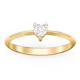 thumbnail image 2 of Heart Birthstone Ring - Cubic Zirconia / White Topaz (April), 2 of 6
