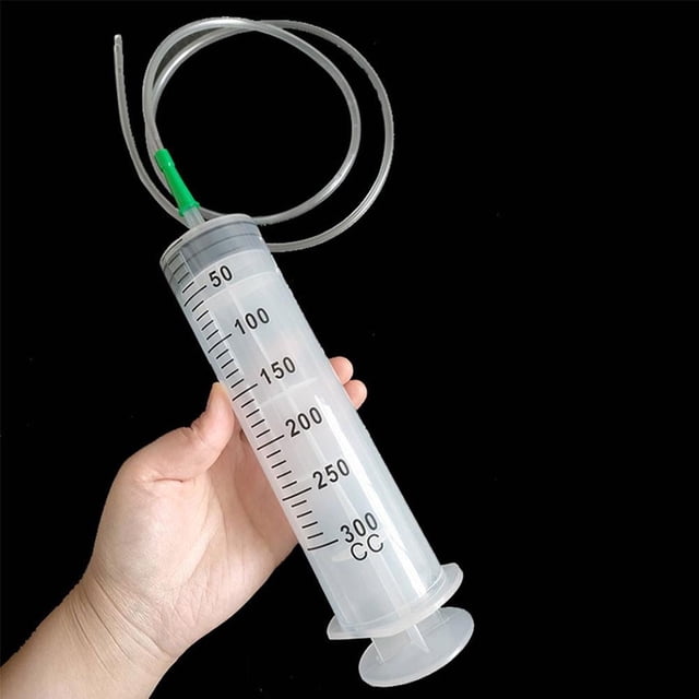 Oil Suction Vacuum Syringe Pistol Pump Extractors Gear 100/300/550ml+1M
