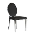 thumbnail image 1 of Canadian Zara Velvet Silver Dining Chair (Set of 2), 1 of 2