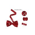 thumbnail image 3 of INSPIRE CHIC Accessoires de Nœud Papillon pour Homme Sangle Ajustable Formel Uni Smoking Pré-Noué Rouge Vin, 3 of 5