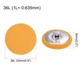 thumbnail image 2 of Unique Bargains 10pcs 36L Fabric Cloth Covered Button 23mm Round Metal Shank Sewing Buttons for Suits Dress Blouses, Yellow, 2 of 5