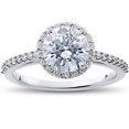 thumbnail image 1 of 1/3 ct Round Halo Diamond Engagement Ring Setting, 1 of 3