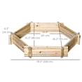 thumbnail image 3 of Outsunny Screwless Raised Garden Bed Hexagon Planter Box for Vegetables, 3 of 10