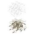thumbnail image 4 of jifeng 200pcs Métal Vierge Crochets Boucle d'Oreille Crochets Boucle d'Oreille Bricolage Résultats avec Ressort, 4 of 9