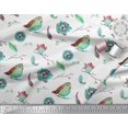 thumbnail image 2 of Soimoi Rayon Fabric Nest,Feather & Artistic Bird Decor Fabric Printed Yard 56 Inch Wide, 2 of 3