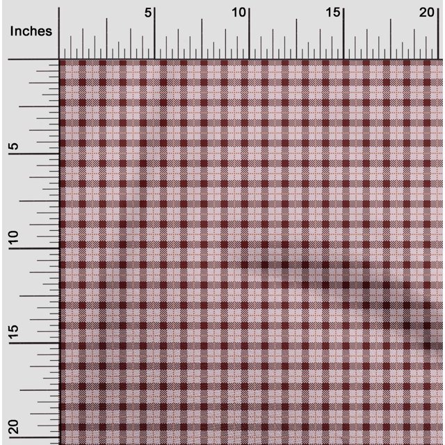 oneOone Silk Tabby Fabric Gingham Check Print Fabric By Yard 42 Inch Wide