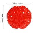 thumbnail image 3 of 1PC Inflatable Fitness Toy 24 Inch Red PVC Vinyl Material Kids Adults Outdoor Activity Portable Durable, 3 of 4